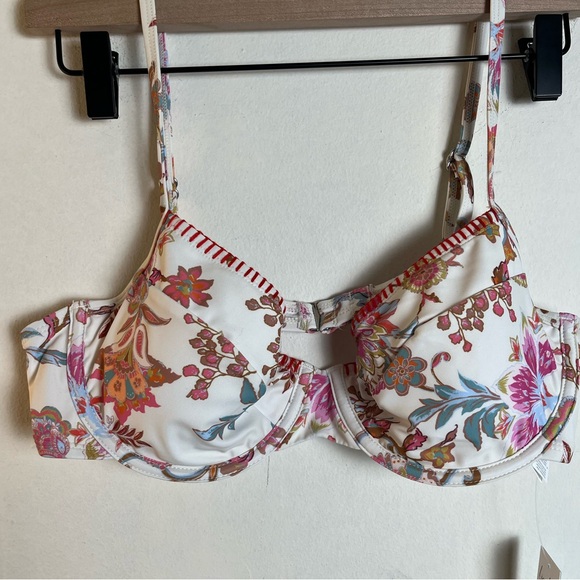 Cupshe Dreamy Garden Sweetheart Bikini Top & High-Rise Bottoms Set NWT Size L - Picture 9 of 11